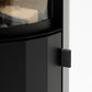Cozo FLOGS – Planika badge on the lower door and the edge of the curved glass