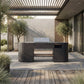 OVO GL outdoor kitchen on a patio under a pergola