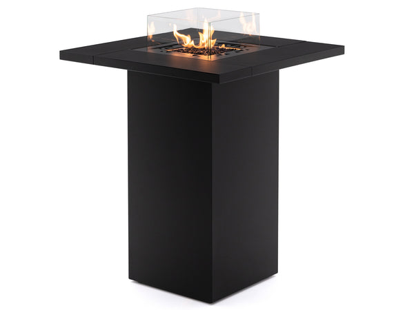 Square Table High - Outdoor Fire Pit Table | Planika