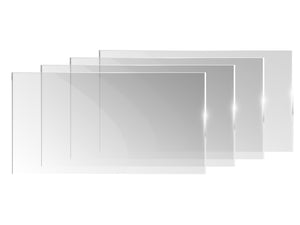 Glass screens set Square Table