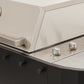 OVO Grill 3B - hood, handle and three independent burner knobs on the Dekton worktop