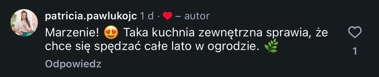 Opinia klienta o kuchni ogrodowej OVO (1)